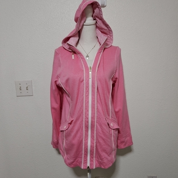 Bylyse hooded jacket linnen/cotton blend see description for sizing - Picture 1 of 13